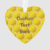 Honingbee Cartoon Ornament (achterkant)