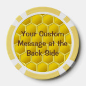Honingbee Cartoon Poker Chips (Achterkant)