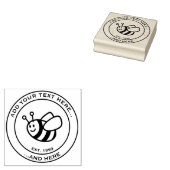 Honingbee Cartoon Rubberstempel (Gestempeld)
