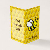 Honingbee Cartoon Visitekaartjes (Buitenkant)