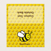 Honingbee Cartoon Visitekaartjes (Buitenkant ongevouwen)