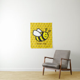 Honingbee Cartoon Wandkleed