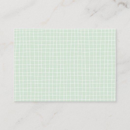 HoningBeer Diaper Raffle Enclosure Kaart (Achterkant)