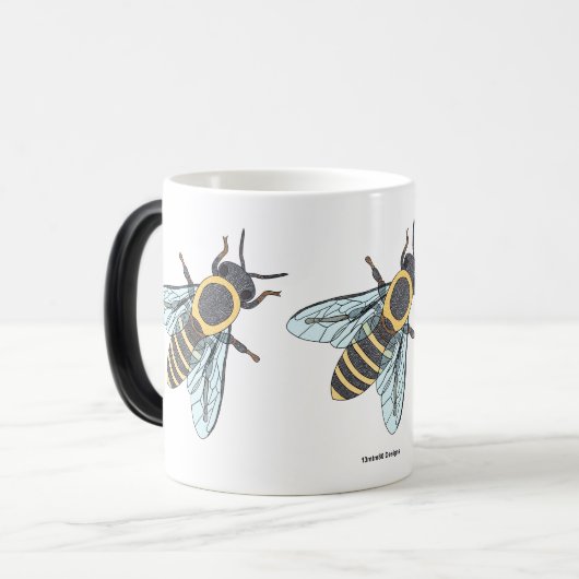 Honingbij (11oz) - Morphing Mok (Voorkant links)