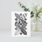 Honingbij - Abstract Briefkaart voor kunst (Staand voorkant)