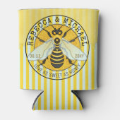 Honingbij bruiloft liefde zoet als honing | Aangep Blikjeskoeler (Voorkant)