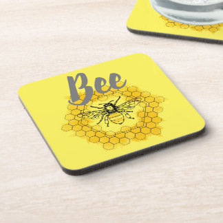 Honingbij Bumblebee trendy zomer en lente Bier Onderzetter