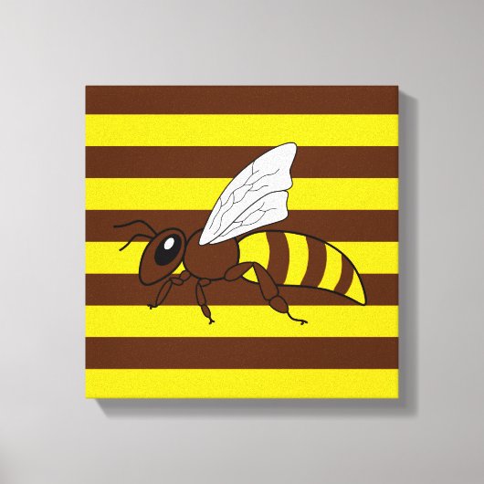 Honingbij Canvas Print (Voorkant)