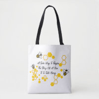 honingbij-Canvas tas