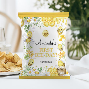 Honingbij Eerste Bij-dag Verjaardag Chipzak Verpak Flyer