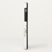 Honingbij en bloemen aangepaste naam Case-Mate iPhone case (Achterkant/links)