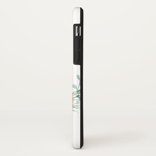 Honingbij en bloemen aangepaste naam Case-Mate iPhone case (Achterkant/links)