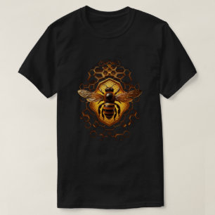Honingbij en Honingraat Natuur Liefhebber T-Shirt