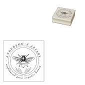  honingbij familie apiary elegant 	rubberstempel (Gestempeld)
