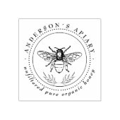  honingbij familie apiary elegant 	rubberstempel (Afrduk)