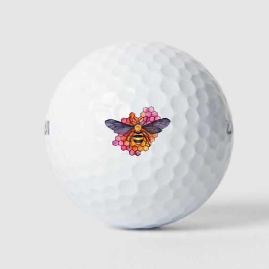 Honingbij Golfballen (Voorkant)