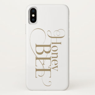 Honingbij Goud Mooie Type Moderne Vintage iPhone X Hoesje