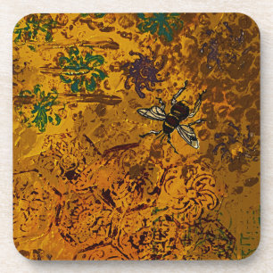 Honingbij Harde plastic onderzetter