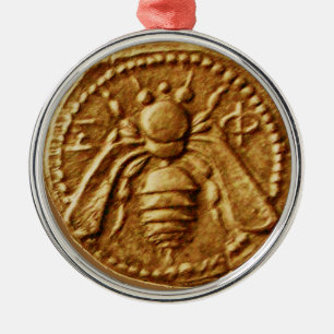 HONINGBIJ, IMBEER METALEN ORNAMENT