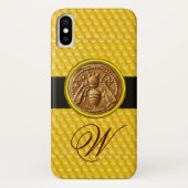HONINGBIJ, IMKER MONOGRAM Case-Mate iPhone CASE (Achterkant)