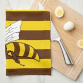 Honingbij keukenhanddoek (Quarter Fold)