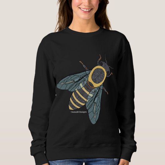 Honingbij (levendig) - Dames Basic Sweatshirt (Voorkant)
