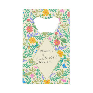 Honingbij, lieveheersbeestje, vlinder, libel & blo kredietkaart flessenopener