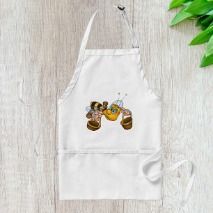 Honingbij met manden Leuke Drukke Bijen Illustrati Standaard Schort