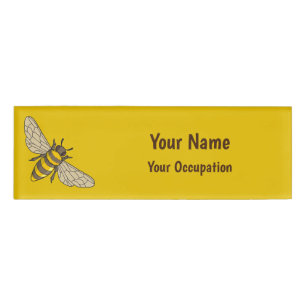 Honingbij Name Tag