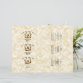 Honingbij op faux perkament papier zeep buik band (Staand voorkant)