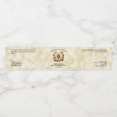 Honingbij op perkament cosmetica pot label waterfles etiket (Enkel label)