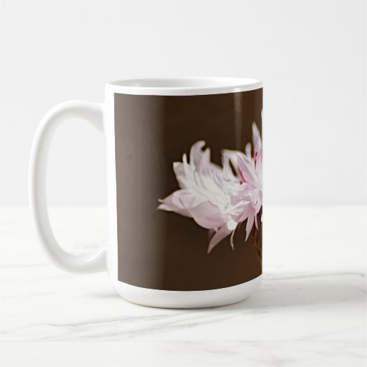 Honingbij op Pink Flower Mok Cup (Links)