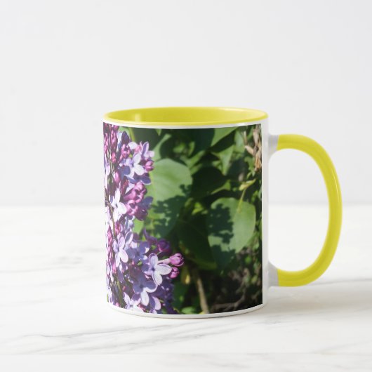 Honingbij op Spring Lilacs Mok (Rechts)
