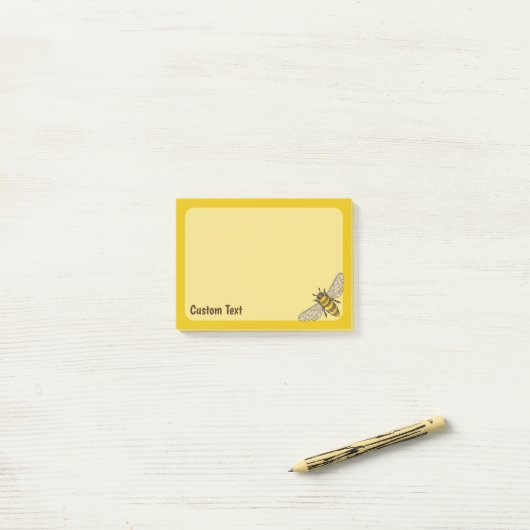 Honingbij Post-it® Notes (Op bureau)