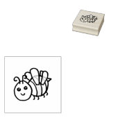 Honingbij Rubberstempel (Gestempeld)
