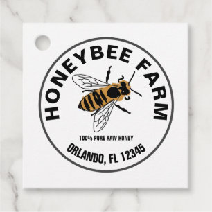 Honingbij Schilderij Insect Illustratie Favor Tags Bedankjes Labels