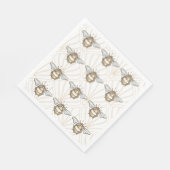  honingbij servet (Hoek)