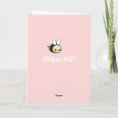 honingbij-Valentijn Feestdagen Kaart (Achterkant)