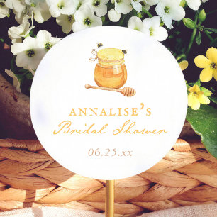 Honingbij Whimsicale Bruidsuitnodiging Ronde Sticker
