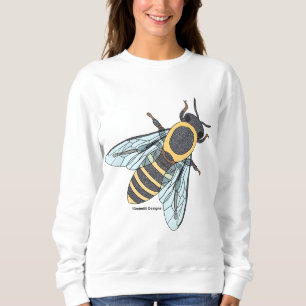 Honingbij (wit) - Dames Basic Sweatshirt