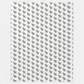 Honingbij (wit) - Fleece Deken (Voorkant)