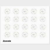 Honingbijen Baby shower Ronde Sticker (Vel)