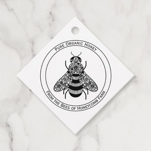 Honingbijen Bedankjes Labels (Voorkant)