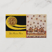 HONINGBIJEN BIJENKORVEN ,BIJENTEELT, IMKER VISITEKAARTJE (Achterkant)