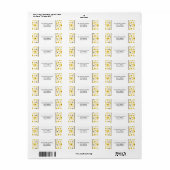 Honingbijen & Bloemen Adreslabel Etiket (Full Sheet)