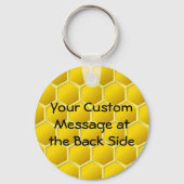 Honingbijen Cartoon Sleutelhanger (Achterkant)