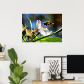 Honingbijen en Apple Blossom Poster (Thuiskantoor)