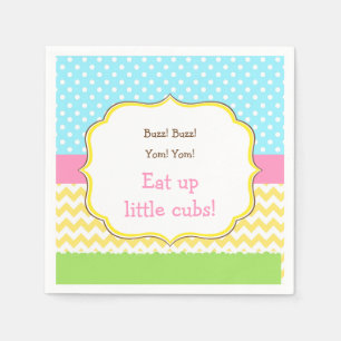 Honingbijen en Beer van de borst Servet