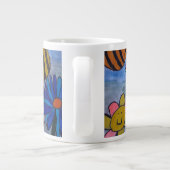 Honingbijen en bloemen Grote Mok (Achterkant)