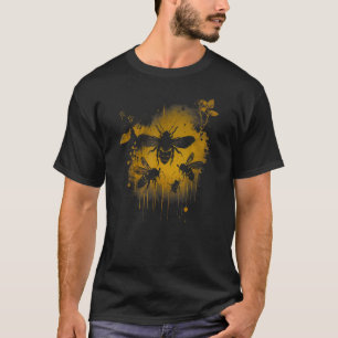 Honingbijen en hommels voor Amerikaanse bijenkorve T-shirt